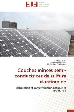 portada Couches Minces Semi-Conductrices de Sulfure D'Antimoine (en Francés)