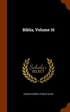 portada Biblia, Volume 16 (in English)