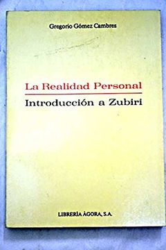 portada Realidad Personal la Introduccion a Zubiri