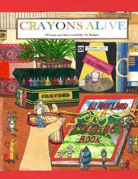 portada Crayons Alive: Ty Badger (in English)