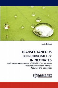 portada transcutaneous bilirubinometry in neonates (en Inglés)
