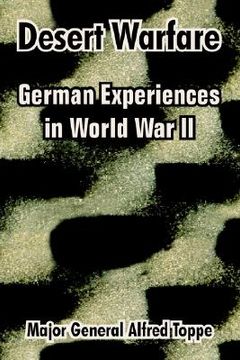 portada desert warfare: german experiences in world war ii