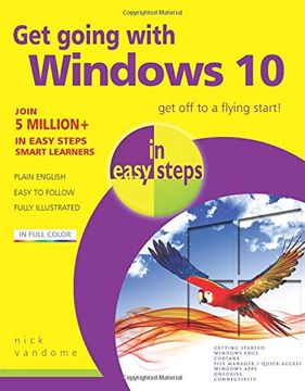 portada Get Going With Windows 10 in Easy Steps (en Inglés)