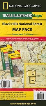 portada black hills national forest map pack: topographic trail maps (en Inglés)