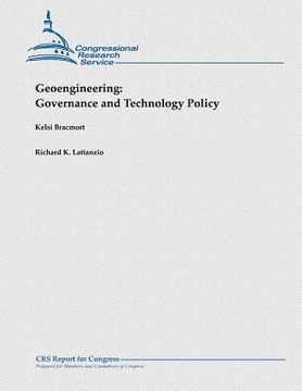 portada Geoengineering: Governance and Technology Policy (en Inglés)