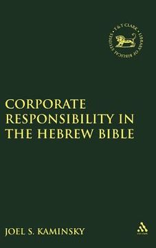 portada corporate responsibility in the hebrew bible (en Inglés)