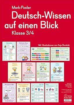 portada Merk-Poster Deutsch-Wissen auf Einen Blick Klasse 3 (en Alemán)