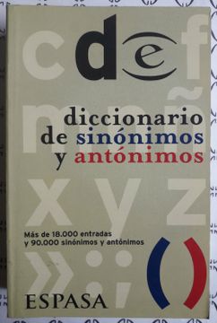 portada Diccionario de Sinónimos y Antónimos Espasa