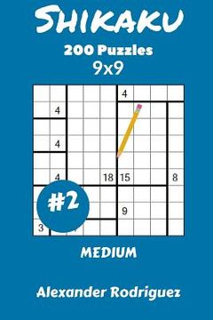 portada Shikaku Puzzles 9x9 - Medium 200 vol. 2 (en Inglés)