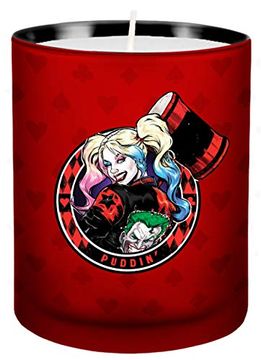 portada Dc Comics: Harley Quinn Glass Votive Candle (en Inglés)