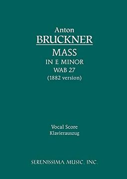 portada Mass in E minor, WAB 27: Vocal score