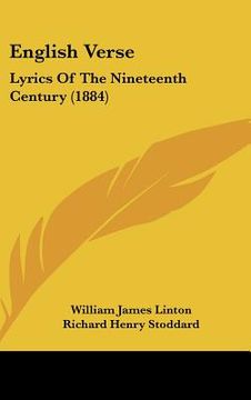 portada english verse: lyrics of the nineteenth century (1884) (en Inglés)