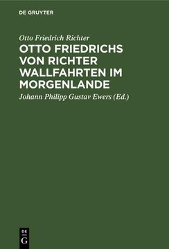 portada Otto Friedrichs von Richter Wallfahrten im Morgenlande (in German)