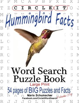 portada Circle It, Hummingbird Facts, Word Search, Puzzle Book (in English)