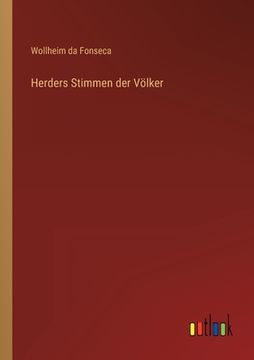 portada Herders Stimmen der Völker (in German)