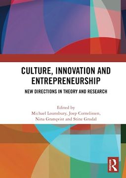 portada Culture, Innovation and Entrepreneurship (en Inglés)