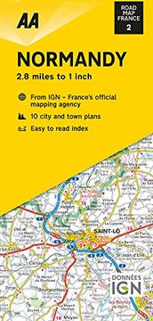 portada Road map Normandy (Road map Europe) (en Inglés)