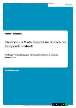 portada Paratexte als Marketingtool im Bereich der Independent-Musik (German Edition)