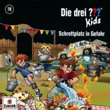portada Die Drei?   Kids 78: Schrottplatz in Gefahr