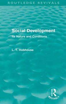 portada Social Development (Routledge Revivals): Its Nature and Conditions