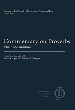 portada Commentary on Proverbs (Sources in Early Modern Economics, Ethics, and Law) (en Inglés)