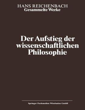 portada Der Aufstieg der wissenschaftlichen Philosophie (Hans Reichenbach)