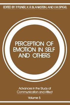 portada Perception of Emotion in Self and Others (in English)