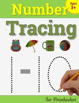 portada Number Tracing Book for Preschoolers: Number Writing Practice Book for Pre K and Kindergarten: Number Tracing Books for kids ages 3-5, Preschoolers Vo (en Inglés)