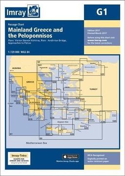 portada Imray Chart G1: Mainland Greece and the Peloponnisos (G Series)