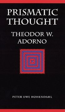 portada prismatic thought: theodor w. adorno (in English)
