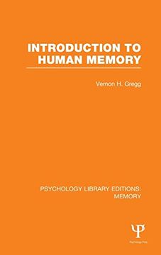 portada Introduction to Human Memory (Ple: Memory) (Psychology Library Editions: Memory) (in English)