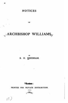 portada Notices of Archibishop Williams (en Inglés)
