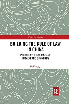 portada Building the Rule of law in China (China Perspectives) (en Inglés)