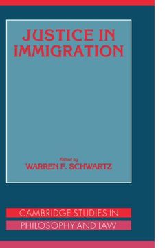 portada Justice in Immigration (Cambridge Studies in Philosophy and Law) (en Inglés)