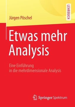 portada Etwas Mehr Analysis: Eine Einführung in die Mehrdimensionale Analysis (in German)