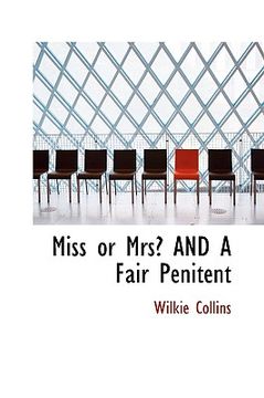 portada miss or mrs? and a fair penitent (en Inglés)
