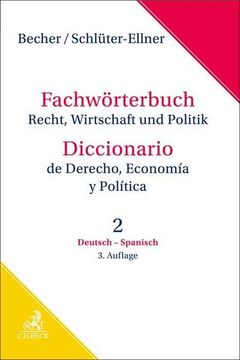 portada Fachwörterbuch Recht, Wirtschaft & Politik Band 2: Deutsch - Spanisch (in Spanish)
