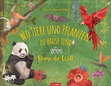 portada Wo Tiere und Pflanzen zu Hause Sind Kalender 2025 - Biome der Welt