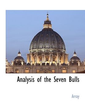 portada analysis of the seven bulls (en Inglés)