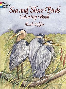 portada sea and shore birds coloring book (en Inglés)
