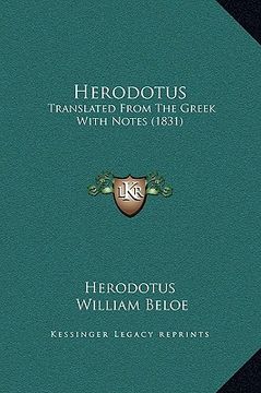 portada herodotus: translated from the greek with notes (1831) (en Inglés)