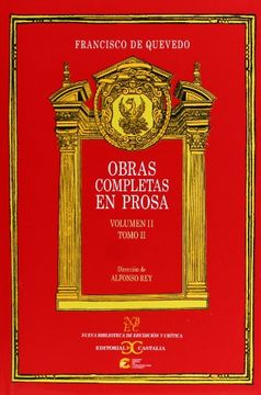 portada Quevedo: obras comp. 2-2 prosa (in Spanish)