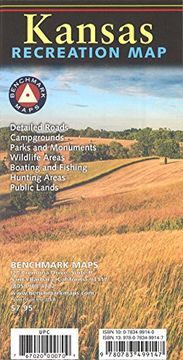 portada Kansas Recreation map (Benchmark Maps) (en Inglés)