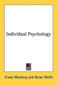 portada individual psychology (en Inglés)