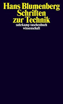 portada Schriften zur Technik (Suhrkamp Taschenbuch Wissenschaft) 