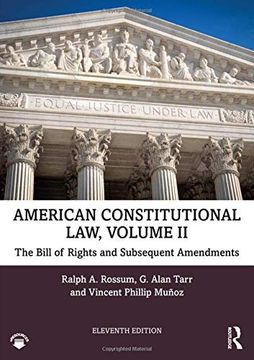portada American Constitutional Law, Volume ii: The Bill of Rights and Subsequent Amendments (in English)