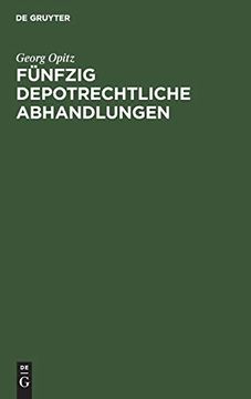 portada Fünfzig Depotrechtliche Abhandlungen (en Alemán)