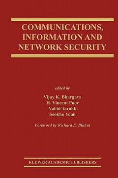 portada communications, information and network security (en Inglés)