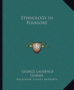 portada ethnology in folklore (en Inglés)