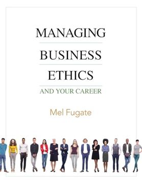 portada Managing Business Ethics: And Your Career (en Inglés)